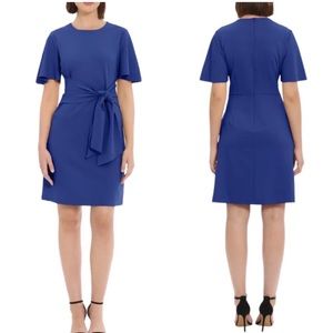 DONNA MORGAN | Flutter Sleeve Waist Tie Dress | 0